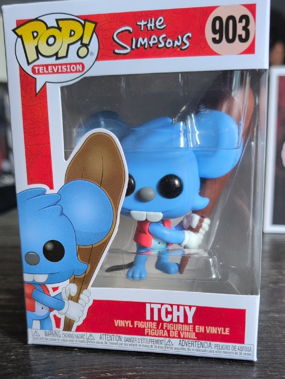 Funko Pop! The Simpsons Itchy Blue Vinyl Figure